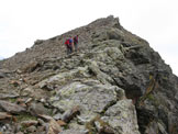 Via Normale Torrione d´Albiolo - La cresta verso la cima