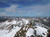 Via Normale Piz Grialetsch - Panorama verso W dalla vetta