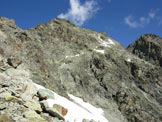Via Normale Piz Albana - Sulla cresta S