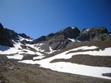 Via Normale Piz Muragl - A sinistra il vallone, al centro il Piz Muragl