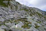 Via Normale Monte Bruffione (SE) - Segnavia fra i massi