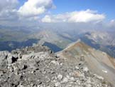 Via Normale Monte Cornaccia - Panorama di vetta verso W