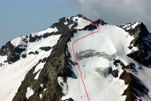 Via Normale Cima Orientale di Lago Spalmo