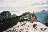 Via Normale Cima delle Coraie - Dalla cima verso la Palazza e il MontAlt