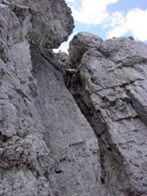 Via Normale Sasso di Cleda - Paretina finale