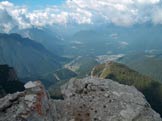 Via Normale Sasso di Cleda - Dalla vetta verso la conca di Agordo