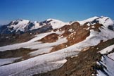 Via Normale Cima Rossa di Sant - Panorama di vetta verso WSW