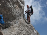 Via Normale Monte Visolo - Tratti atrezzati