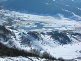 Via Normale Monte Torrecane - Il Lago di Rascino visto salendo sul Torrecane