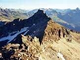 Via Normale Pizzo Sevino - Il Pizzo Quadro dalla vetta del Pizzo Sevino