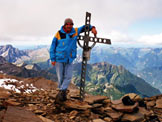 Via Normale Cima Rossa - Sulla vetta della Cima Rossa