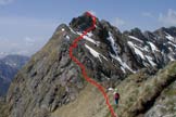 Via Normale Punta Allochet - Percorso alla cima