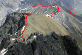 Via Normale Punta Allochet - La cresta dal P.so Selle