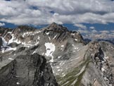 Via Normale Cima di Gana Bianca - La Gana Bianca dalla Cima del Laghetto....