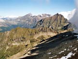 Via Normale Piz di Strega - Panorama di vetta verso la Cima dei Cogn e la Cima Rossa