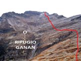 Via Normale Cima de Gagela - Litinerario, dal Piz de Ganan