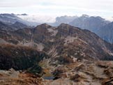 Via Normale Cima de Gagela - Il Lagh de Trescolmen e il pizzo omonimo, dalla vetta