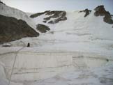 Via Normale Gran Paradiso - Parete Nord - Sulla parte iniziale della parete