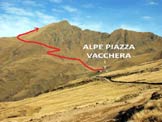 Via Normale Pizzo di Gino - Litinerario di salita da S