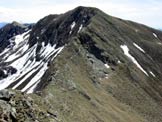 Via Normale Cima Pianchette - Pizzo di Gino - La Cima Pianchette dalla cresta ESE del Pizzo di Gino