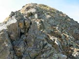 Via Normale Cima Pianchette - Pizzo di Gino - Il risalto roccioso 30 m sotto la vetta, da aggirare a destra