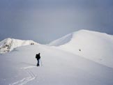 Via Normale Cima Pianchette - La stessa immagine in veste invernale