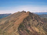 Via Normale Monte Tabor - La punta del Pizzo di Gino, dalla vetta del Tabr