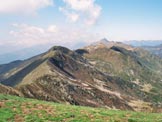 Via Normale Monte Bregagno - Cresta WNW - La cresta che unisce il Bregagno al Pizzo di Gino, dalla vetta