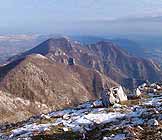 Via Normale Monte Monaco di Gioia - La vicina cima de La Pizzuta (q. 1214 m)