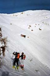 Via Normale Mottone della Tappa - Poco prima di raggiungere lAlpe Stabbiello, in alto il Mottone