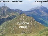 Via Normale Monte Garzirola - Mottone della Tappa - Immagine ripresa dalla vetta del Monte Stabbiello