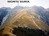 Via Normale Monte Duria - Il Monte Dura dal M. la Motta (q. 1515 m)