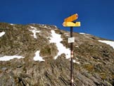 Via Normale Pizzo Galleggione - Il Pizzo Galleggione dal Pass da la Prasgnola