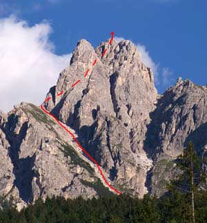 Via Normale Toblacher Neunerkofel - Cima Nove di Dobbiaco