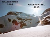 Via Normale Galenstock - Il Galenstock, dallitinerario di salita