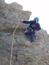 Via Normale Punta Querzola-Via Il ritorno dei Matti - Il diedreo del secondo tiro