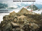 Via Normale Monte Mandrone - Il Monte Mandrone da WSW