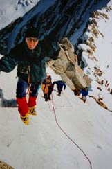 Via Normale Monte Adamello - dalla Lbbia - Sulla cresta ENE