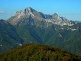 Via Normale Monte Gabberi - La Pania della Croce vista dal Monte Gabberi