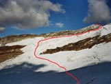 Via Normale Sassa di Fora - Litinerario di salita, dal Passo dellOro