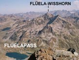 Via Normale Schwarzhorn - Dalla vetta verso NE