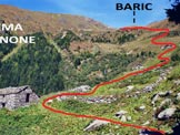 Via Normale Pizzo Bello - LAlpe Vignone e litinerario per Baric