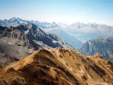 Via Normale Monte Scorluzzo - Filone del Mot - La cresta di salita dalla vetta