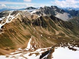 Via Normale Monte Braulio - A sinistra la B.tta di Forcola e la mulattiera