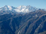 Via Normale Monte Loccia di Peve o Paver - Panorama dalla vetta : da sx  Weissmiess, Lagginhorn e Fletchorn