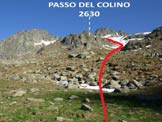 Via Normale Monte Spluga - Il passo non si vede, rimane nascosto dietro il risalto roccioso