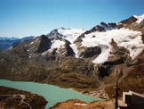 Via Normale Piz Lagalb - In basso a destra, la stazione di arrivo della funivia