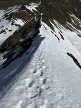 Via Normale Cima dei Siltri - Vista sulla cresta di salita