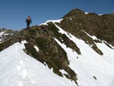 Via Normale Pizzo Rotondo - Lungo la cresta di salita