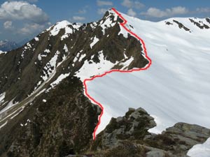 Via Normale Cima di Lemma Ovest